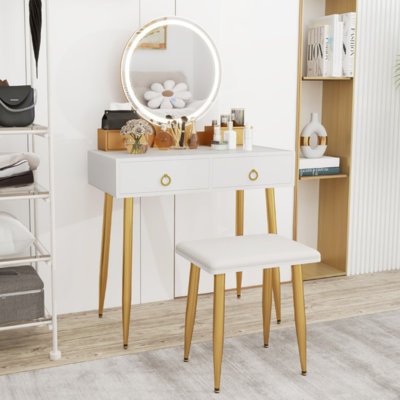Ensemble de coiffeuse avec miroir