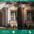 91"H 3-Light Outdoor Aluminium Post Light with Dusk to Dawn