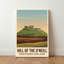 Hill Of The O'Neill, Northern Ireland - Romantic Travel Poster Of Hilltop Ruins. Giclee Print On Wrapped Canvas. Wall Art, Home Decor - Historic Sites & Ruins, Northern Ireland - Wrapped Canvas Print-1835565398