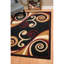Tapis brun clair / bourgogne Bailes-1297545674