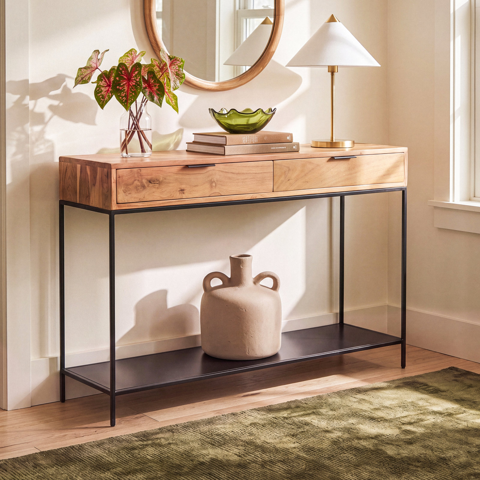 Theo 48'' Solid Wood Console Table