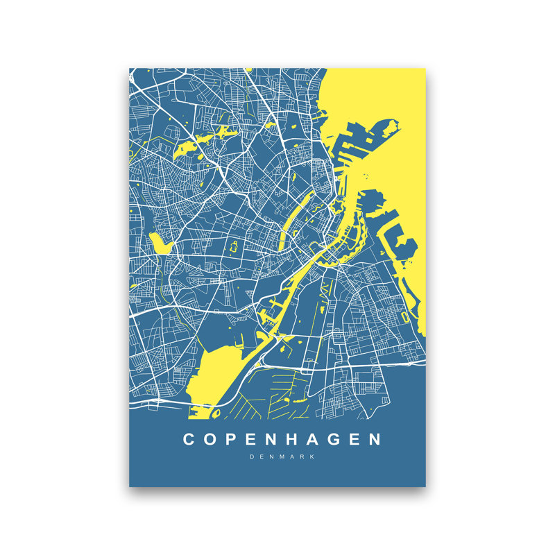 Copenhagen I - Print, Wrapped Canvas, 59cm H x 42cm W x 1cm D