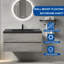 Meuble-lavabo mural mural flottant simple gris-832527708