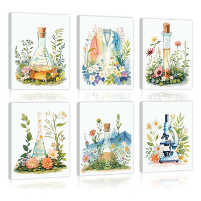 6 Piece Wrapped Canvas Wall Art