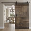 Porte de grange en bois lambrissé sans trousse de quincaillerie d’installation-89258662-89258656