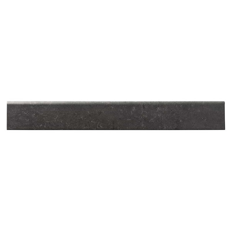 Stoneside 3x24 Porcelain Matte Bullnose, Charcoal Gray