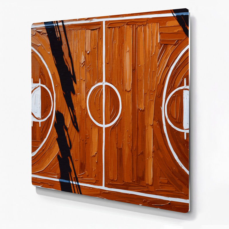 Art mural en métal brun, H 16 po x l 16 po x P 0,05 po