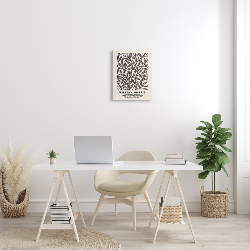 «Neutral Plant Leaves», Plaque murale, L 16 po x H 16 po