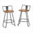 Privett Swivel Counter Stool with Metal Frame-1700725473