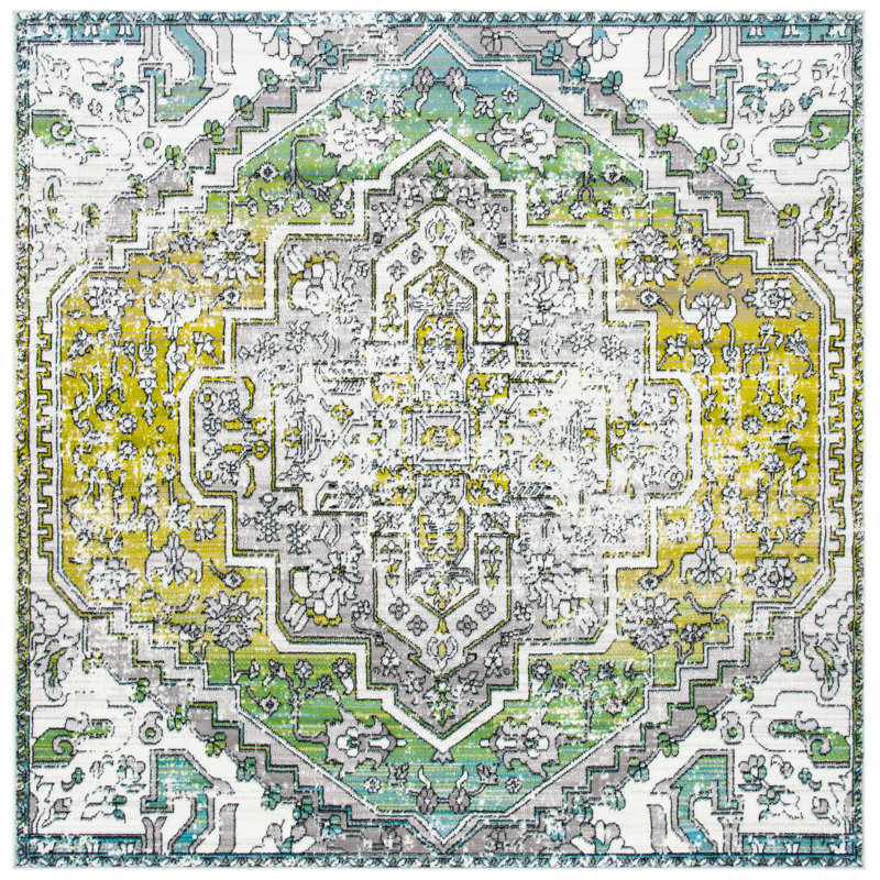 Skyler Performance Oriental Rug, Square 6'7"