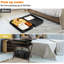 Porte-bagages pliable en bois avec tablette-110396353-111608821