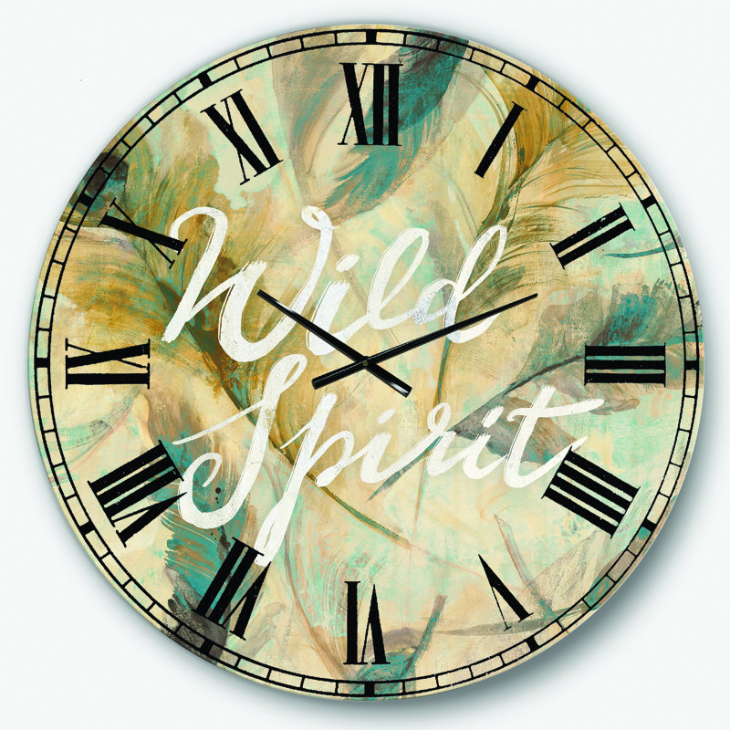 Horloge murale traditionnelle Wild Spirit, Surdimensionné