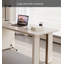 Creamy Modern Desk with Three Drawers-1945578619