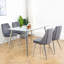 Ensemble de 4 chaises de salle à manger en velours-114326108-114326110