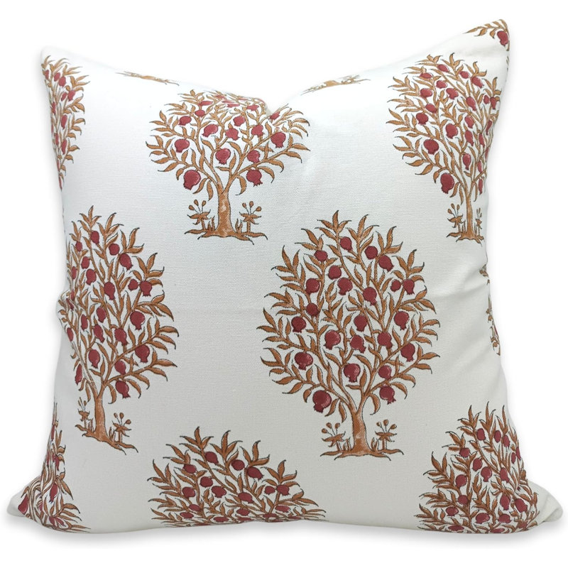 Housse de coussin en coton Anar, Brun, H 36 po x l 14 po