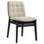 Chaise d'appoint rembourrée Redbridge crème et noire-1432183511-1432183514