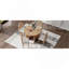 Ensemble de table de salle à manger 5 pièces pour 5 personnes, ensemble de table de salle à manger extensible rétro avec 4 chaises rembourrées, ensemble de table de cuisine et chaises pour la salle à manger et la cuisine-1229820832-1229820833