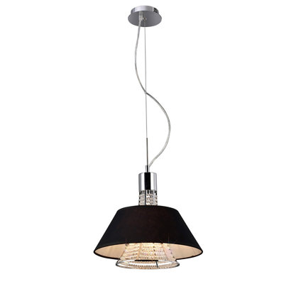 2 - Light Polished Chrome Cone Pendant