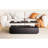 Modern Led Lights Coffee Table With 2 Spacious And Practical Drawers Black Rectangular - Versatile & Chic-935946620