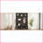 Farmhouse 4-in-1 Hall Tree with 6 Hooks &amp; Adjustable Shelves | 16 Compartments | Black | Particle Board+MDF-2020686075