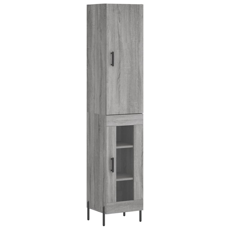 34.5cm Sideboard, Grey Sonoma