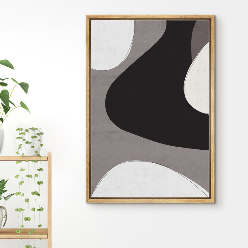 " Abstract Alternating Dark & Beige Shape ", 24" H x 16" W x 1.5" D, Brown