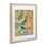 «Spring's Song Green Birds», reproduction sous verre encadrée, design par Janet Tava