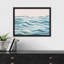 «Tranquil Ocean Waves Stylized Sea Illustration Calming Blue Watercolor Modern Minimalist» sur papier-98266942-98266944