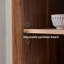 Armoire de rangement moderne à porte vitrée minimaliste