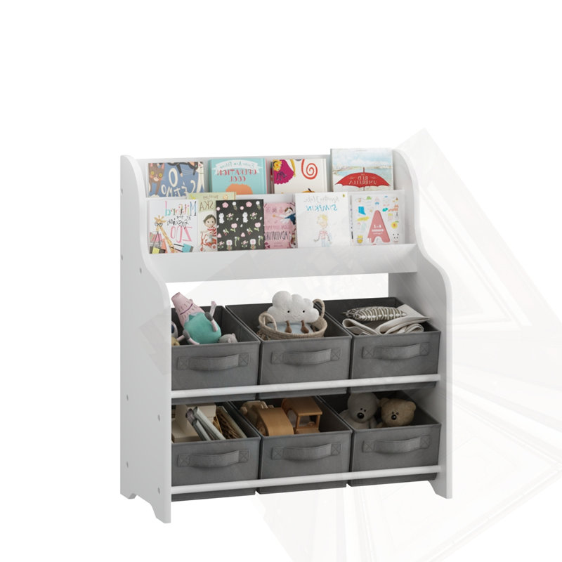 Bibliothèque multifonctionnelle et organisateur de jouets, 27.9
