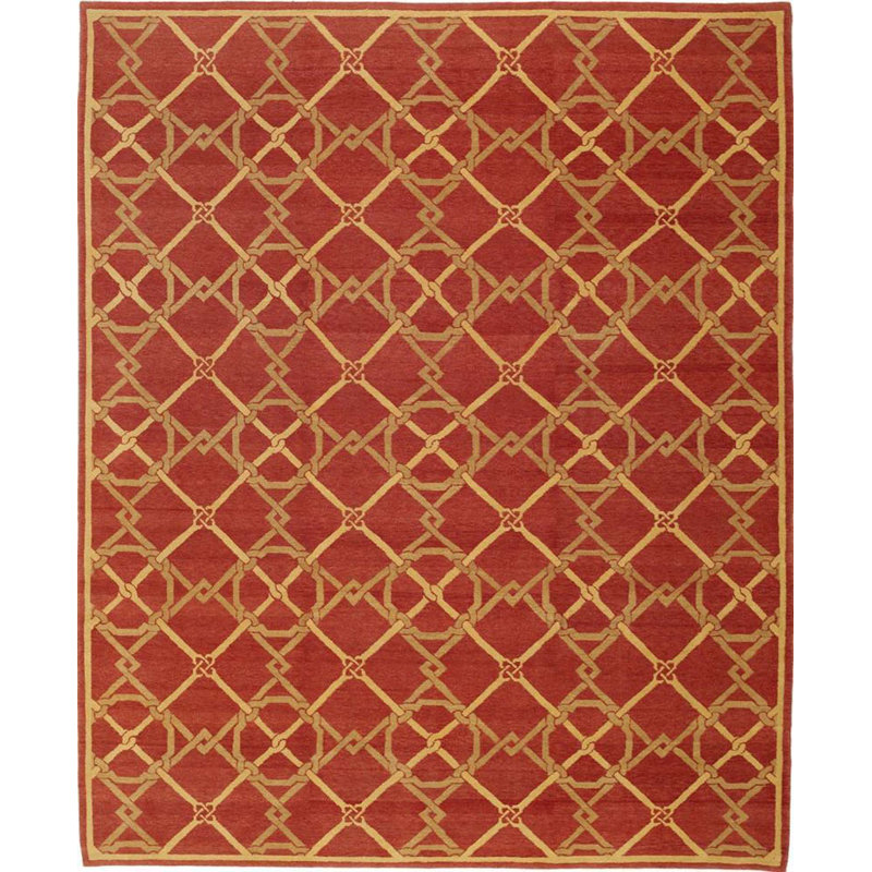 Wool Geometric Area Rug, Rectangle 10'3" x 14'3"