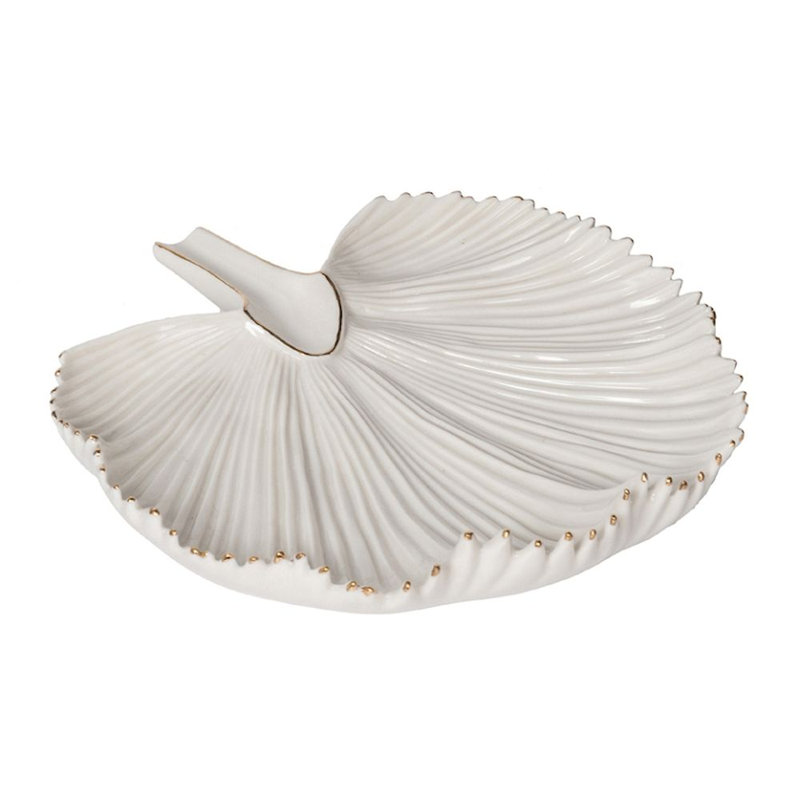 Evelin Glass Decorative Plate, 1" H x 8.5" W x 8.5" D