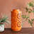 12"H Orange Flower Solar Lantern-134433619