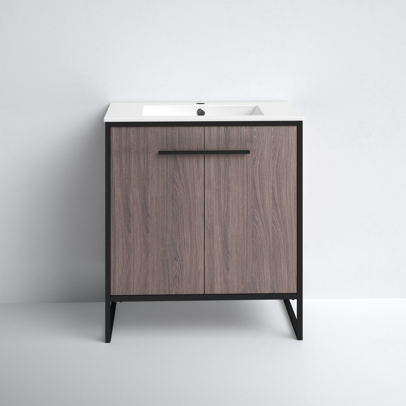 Saray 30'' Single Bathroom Vanity, Gray Taupe