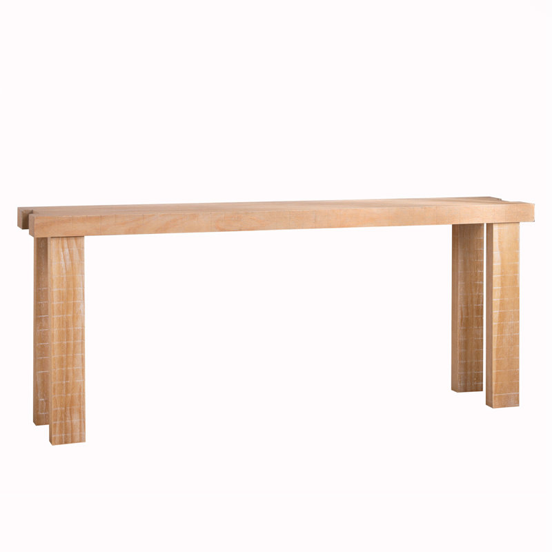 77"Entryway Rustic Wood Console Table