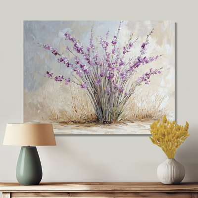 Bouquet de lavande minimaliste - art mural lavande