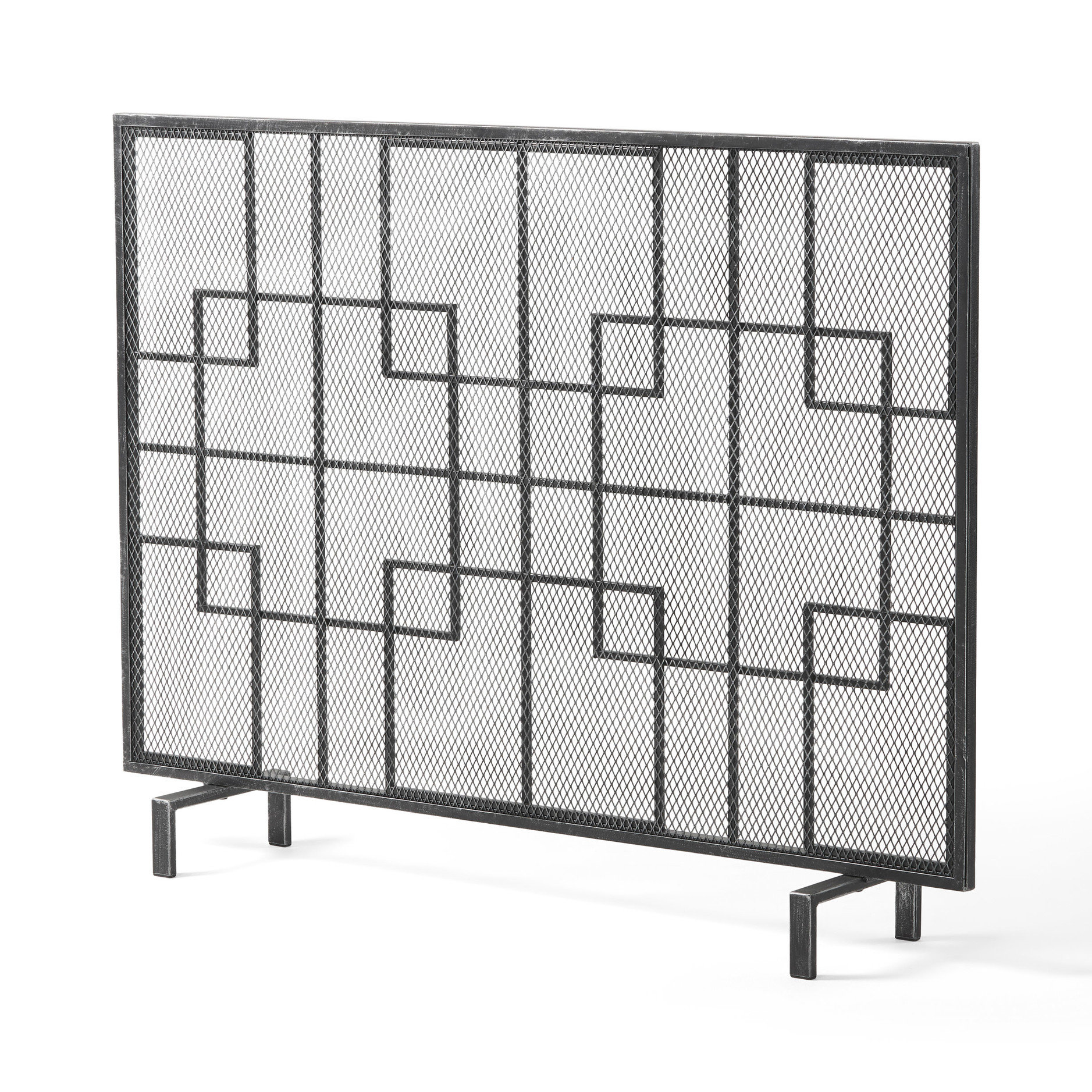 Arlmont & Co. Single Panel Iron Fireplace Guard - Keep Your Space Safe ...