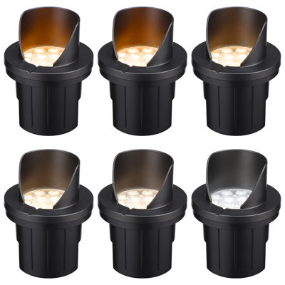 Lumière de puits câblée et protégée à basse tension, sélectionnable 1800k / 2700k / 3000k / 4000k / 5000k