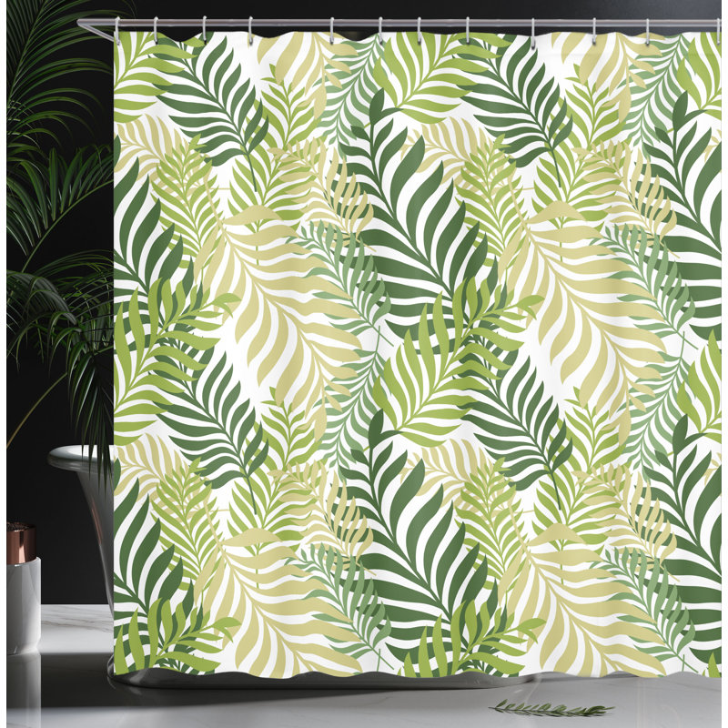 Shower Curtain with Hooks Included, 70"H x 69"W