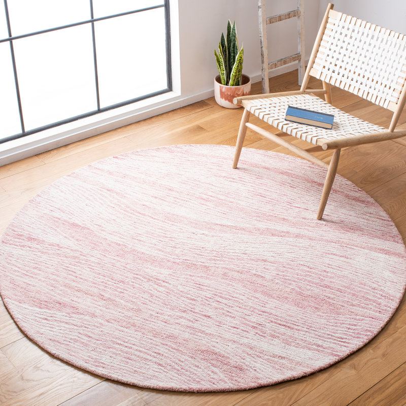 Abstract Wool Hand Tufted Area Rug, Round 183 cm