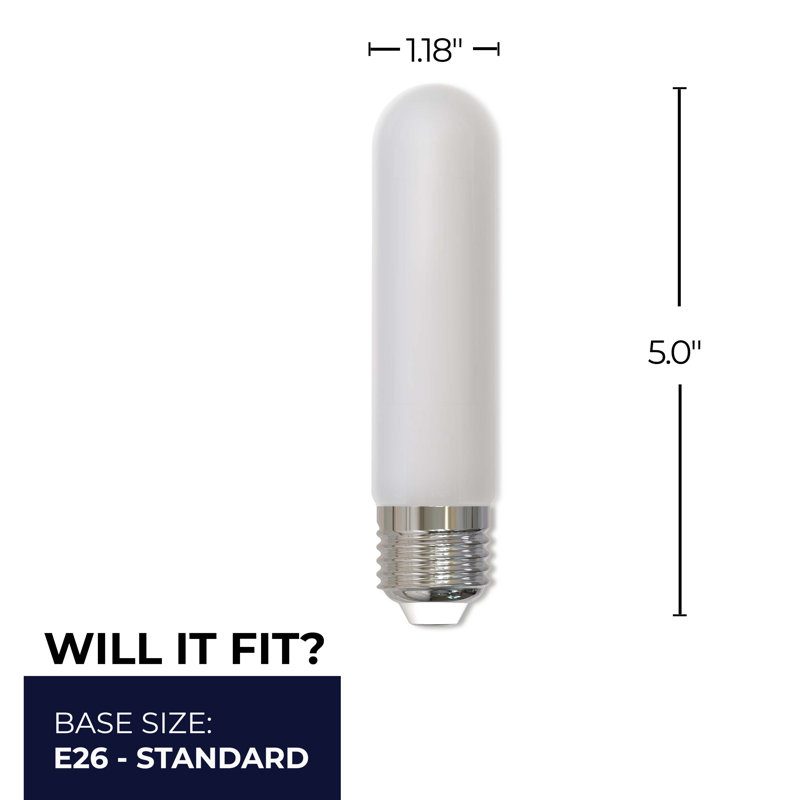 5 W (équivalent à 40 W), ampoule à DEL T9 à intensité variable, blanc chaud E26 / culot moyen (standard), 2700