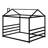 Metal House Shape Platform Bed-1689926511-1681531398