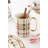 Holiday Plaid Mugs, Set Of 4