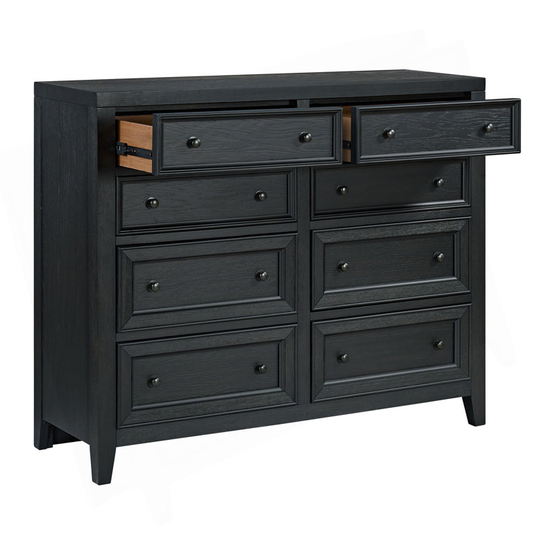 Rangement polyvalent pour commode et commode multi-tiroirs, Noir