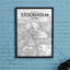 Stockholm City Map - No Frame Print-1887073841