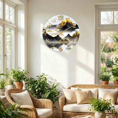 Horloge murale en verre