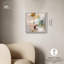 Impression sur toile taupe Boho par Art Remedy, cadre argenté, 16 x 16-87697554-87697553