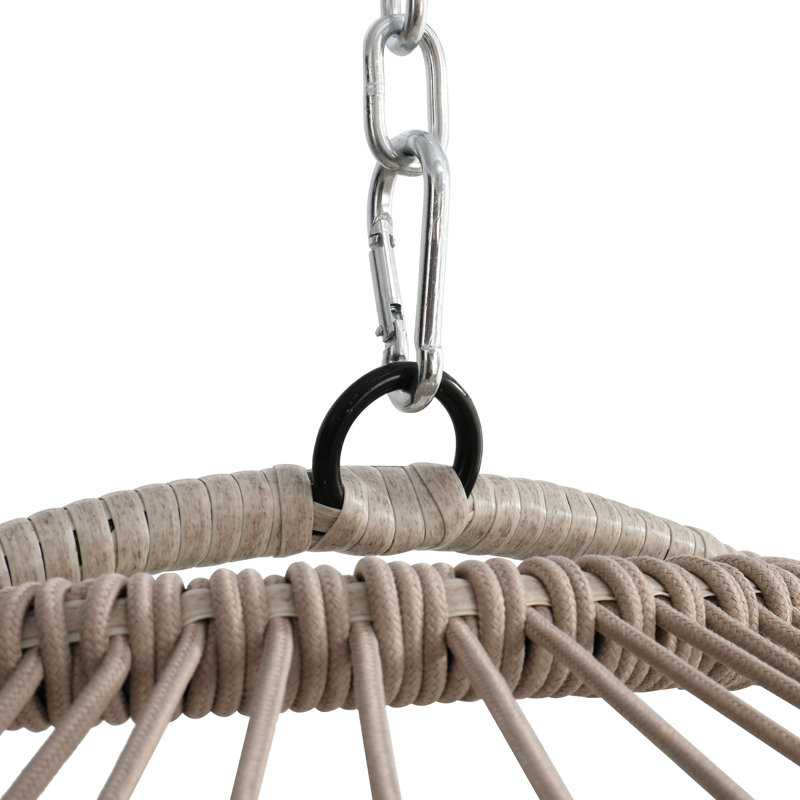 Balancelle pour l'extérieur en bleu avec coussin, capacité de charge de 270 lb - matériau, assemblage facile, Blue