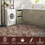 Tapis oriental lavable à la machine Tapis antidérapant au design rétro Tapis durable-1381263502
