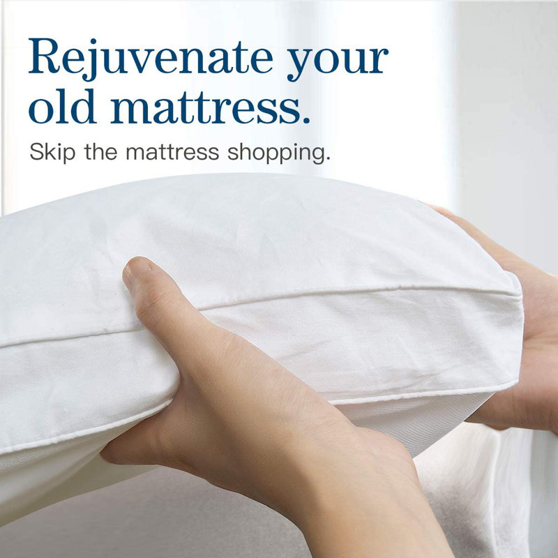 Jourdanton 3'' Mattress Topper, Queen, White